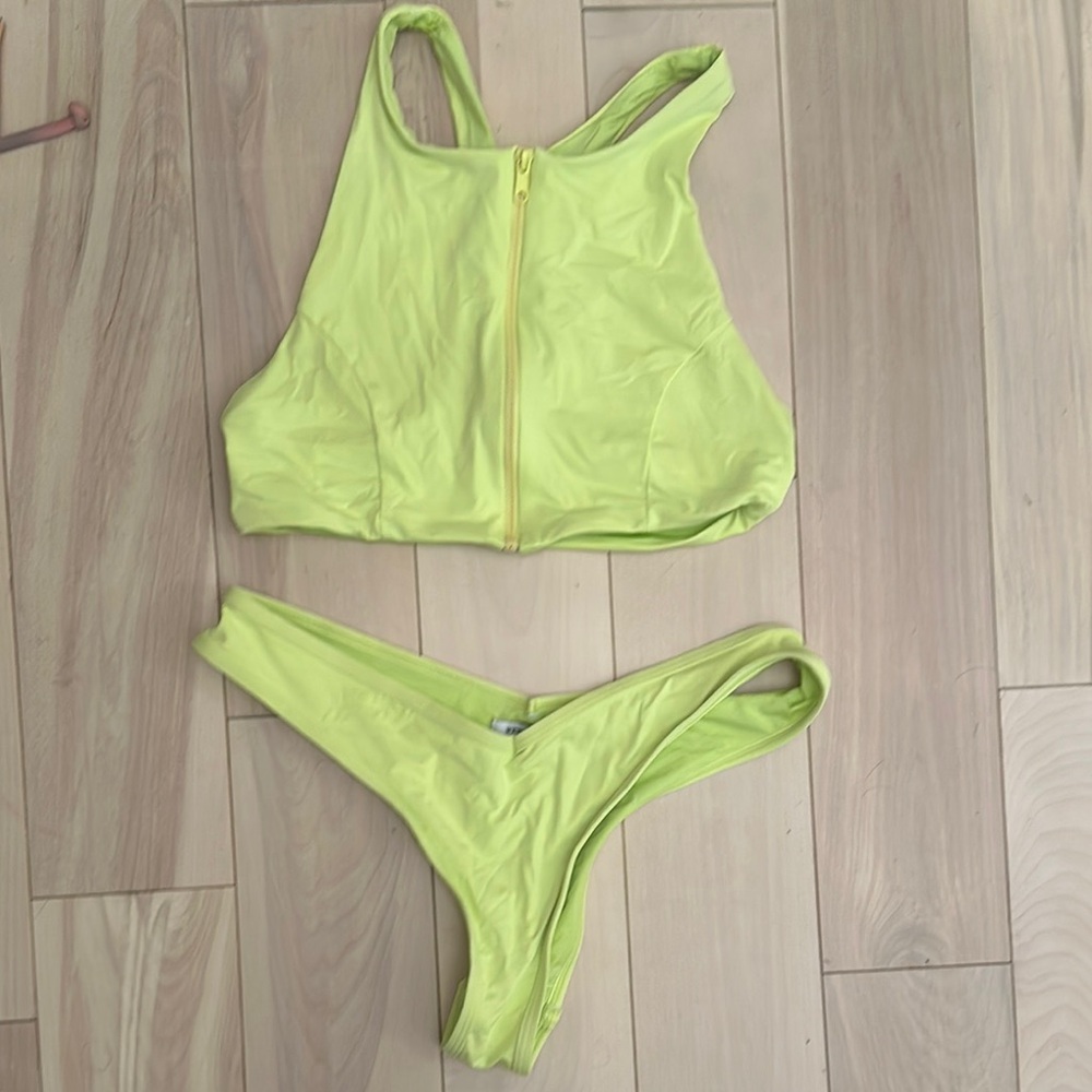 WeWoreWhat Neon Yellow Bikini Set